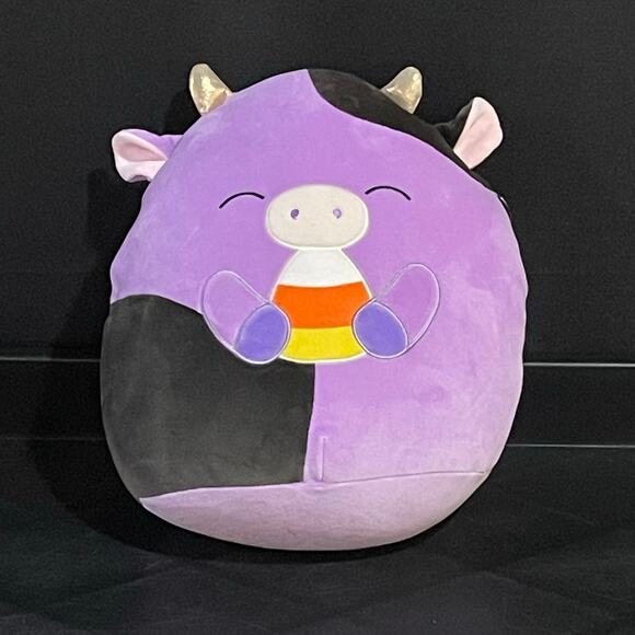 Squishmallows 12" Plush- Alexie the Cow with Candy Corn- NWT - Picture 1 of 3